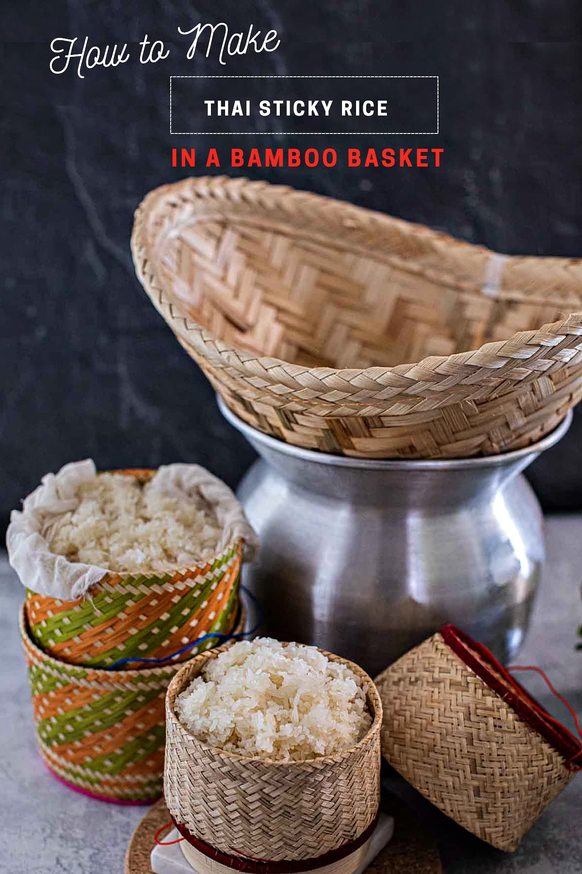 Sticky Rice Steamer Basket (Extra Large) and Steamer Pot Combo Set