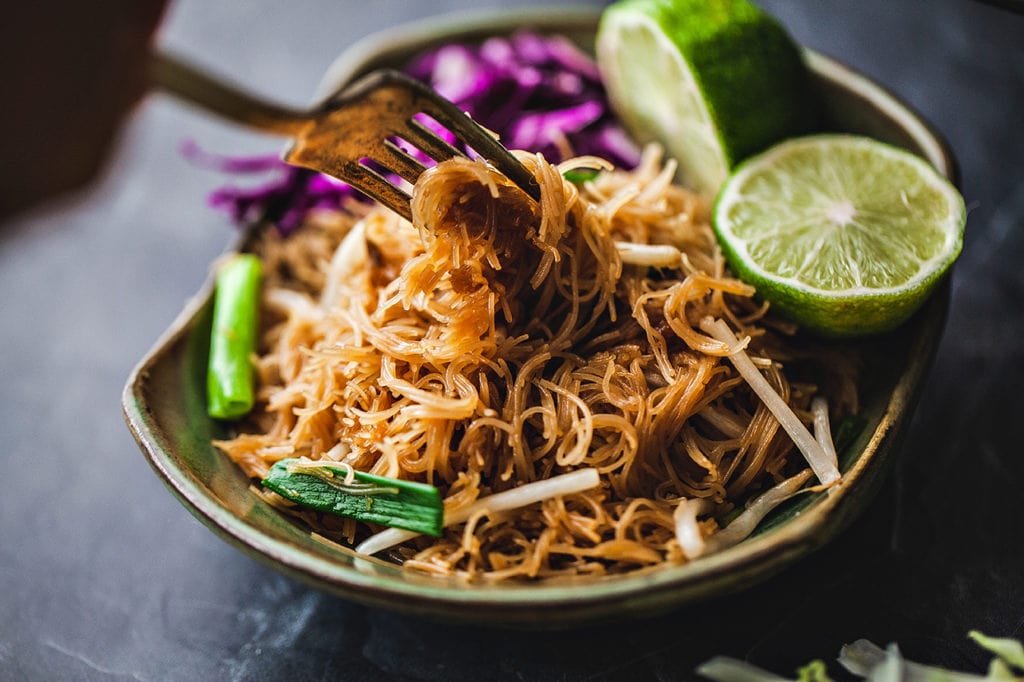 Pad Mee, Vermicelli Thai Rice Noodles Simply Suwanee