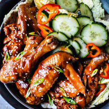 Easy Chicken Wings with Hoisin and Sriracha Sauce-image