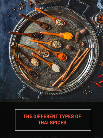 Different spices on a tray.