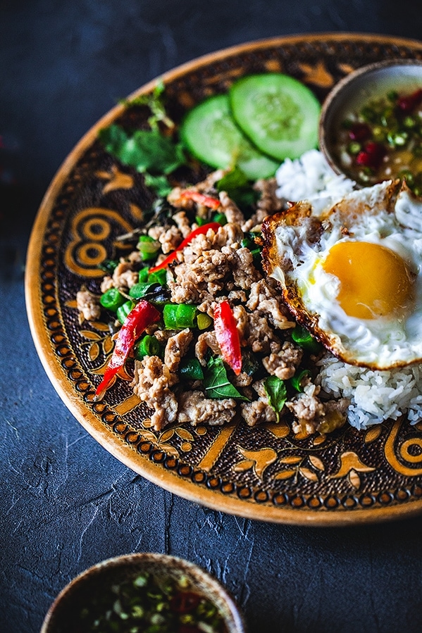 Thai Basil Chicken Pad Kra Pao Simply Suwanee