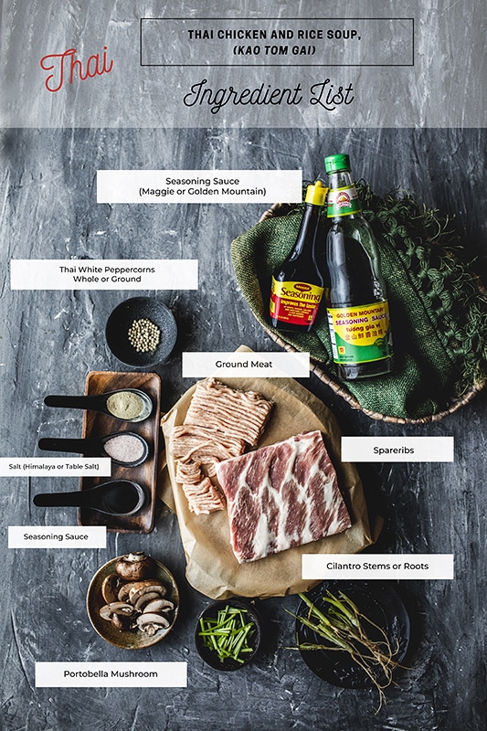 Thai Rice Soup Recipe