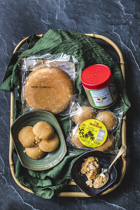 Palm sugar is a very common type of sugar used in Thai cooking. The unique caramel-like flavor and texture of palm sugar make it a delicious addition to add to your pantry for your Thai cooking. Palm sugar comes in many different shapes, sizes, texture, and colors. #palmsugar #whatisplamsugar 