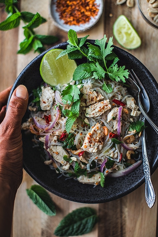 Thai Glass Noodle Recipe, Yum Woon Sen