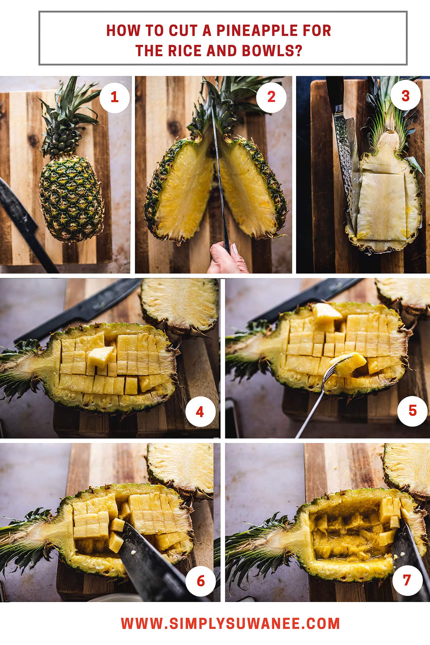 How to Cut a Pineapple (3 ways!) - A Pinch of Healthy