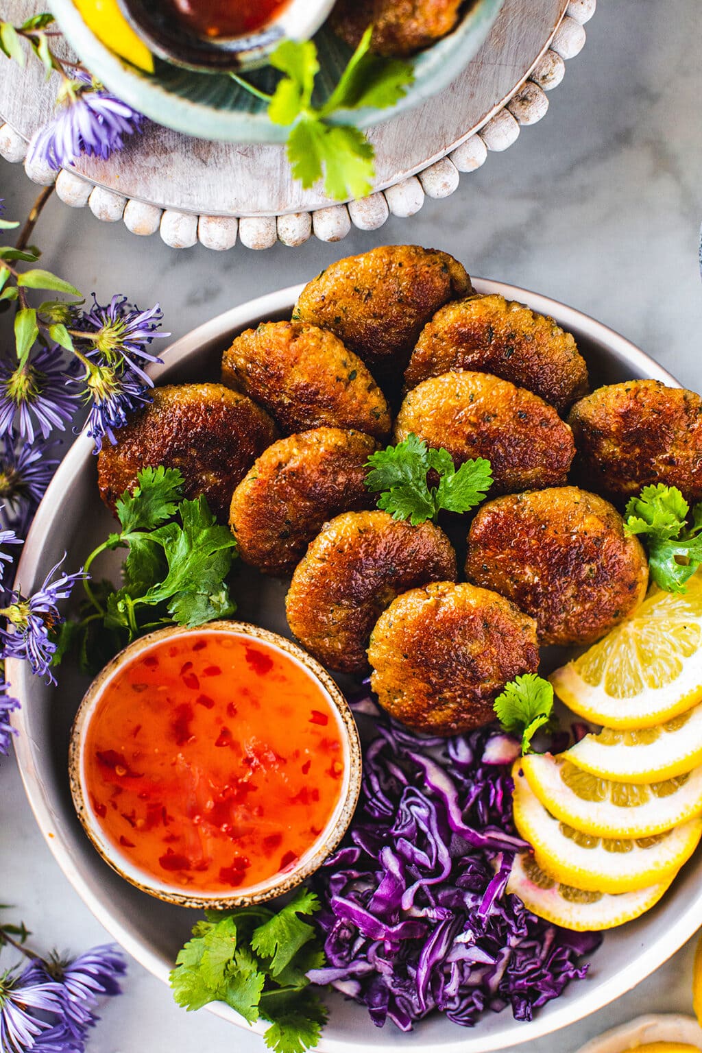 Thai Shrimp Cakes with Sweet Chili Sauce (Tod Mun Goong) Simply Suwanee