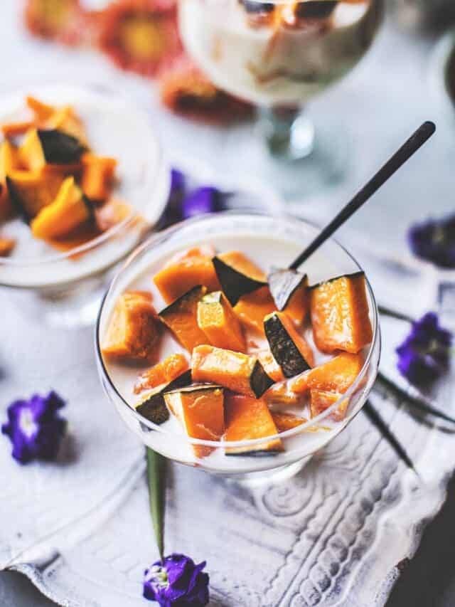 Thai Kabocha Squash Dessert (Gaeng Boud Faktong)