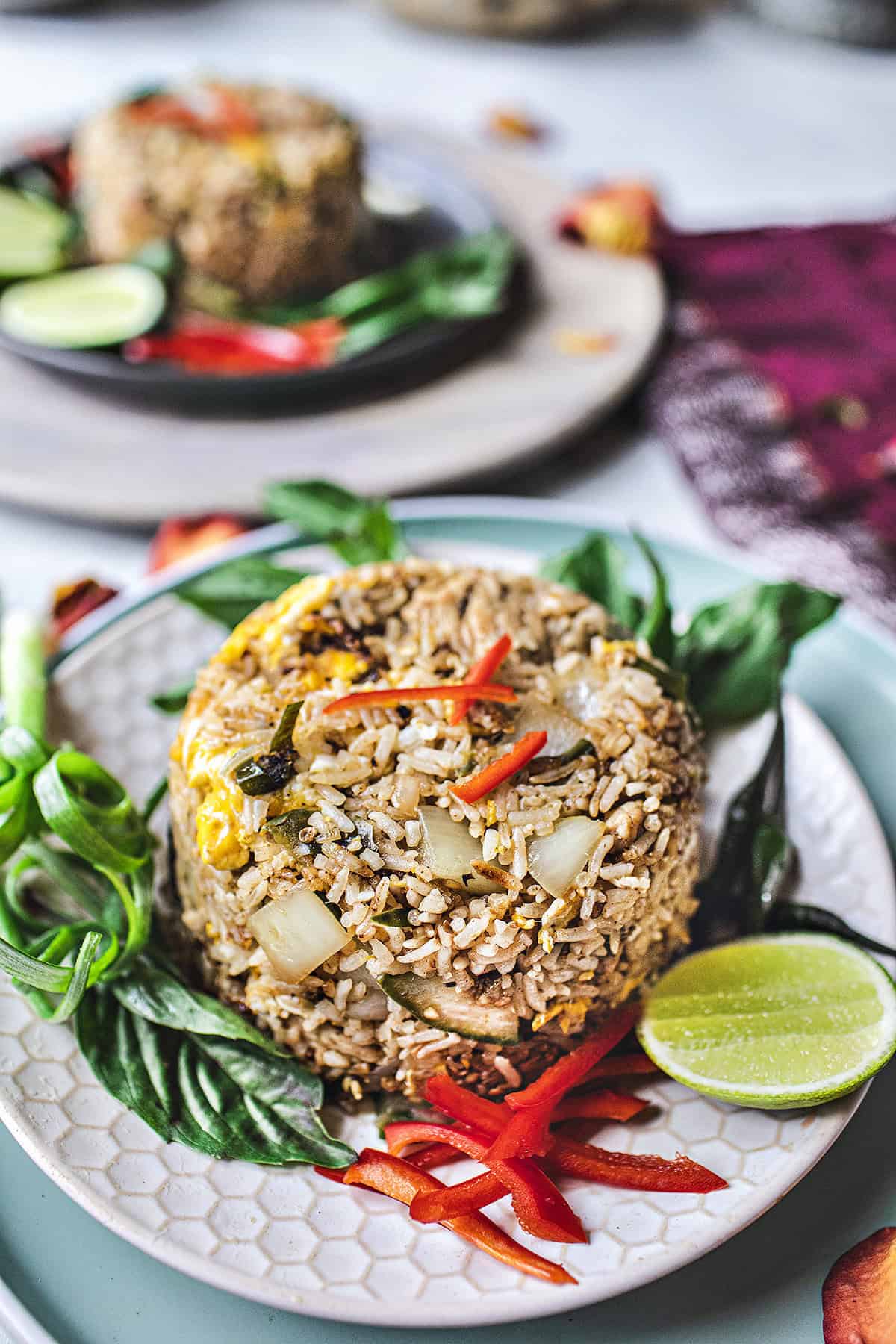 Thai green curry fried rice. 