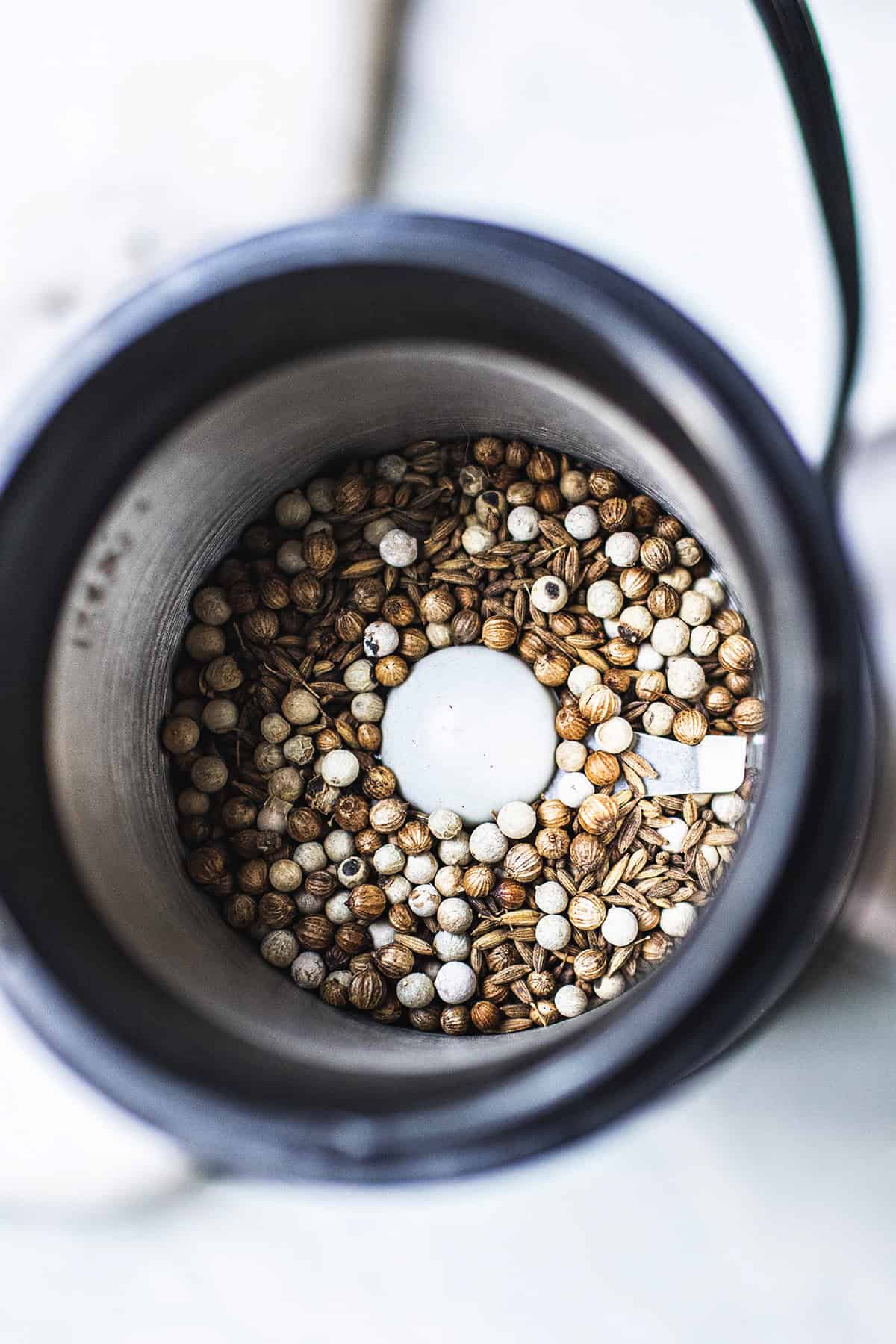 spices in grinder