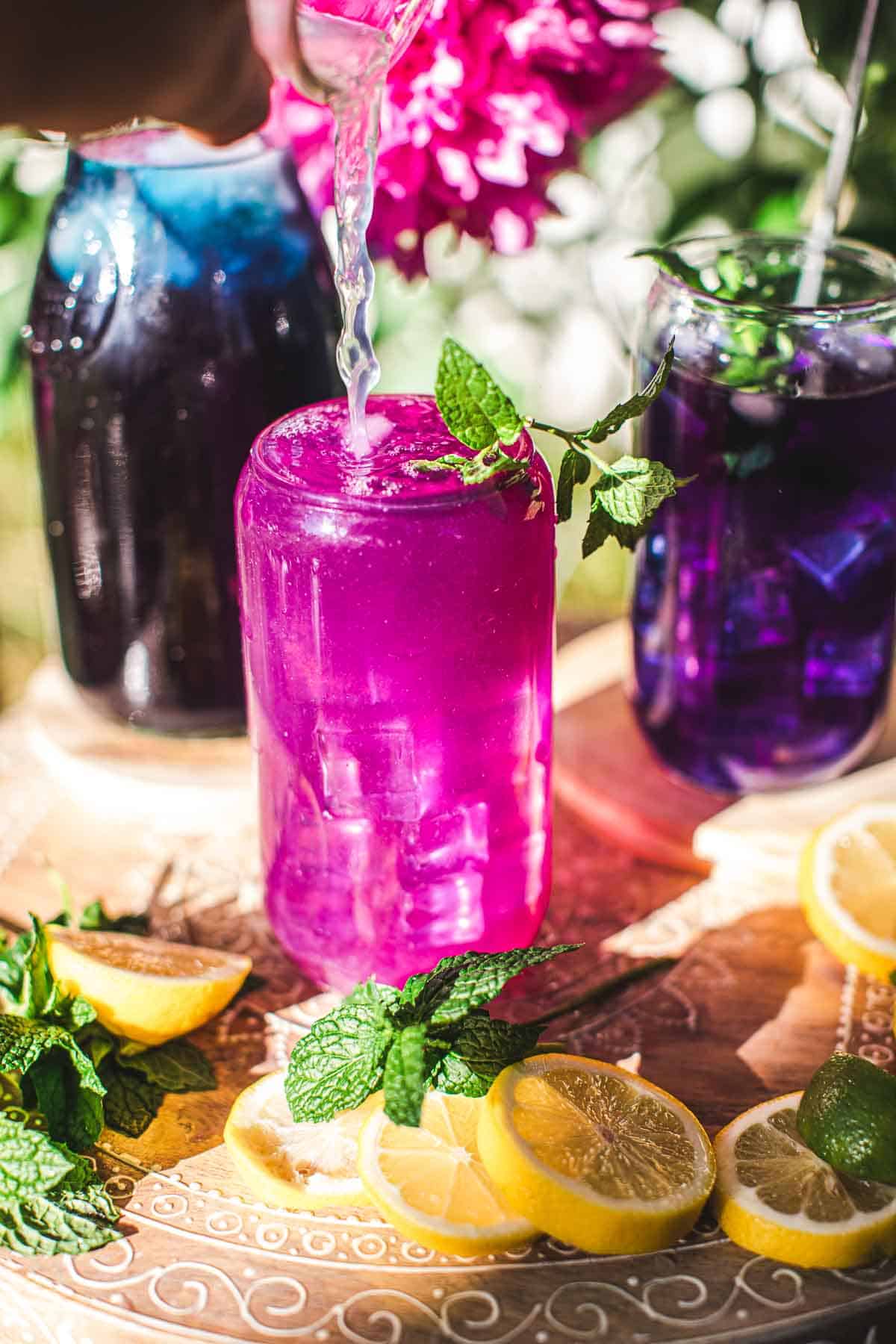 Butterfly Pea Flower Lemonade - Simply Suwanee