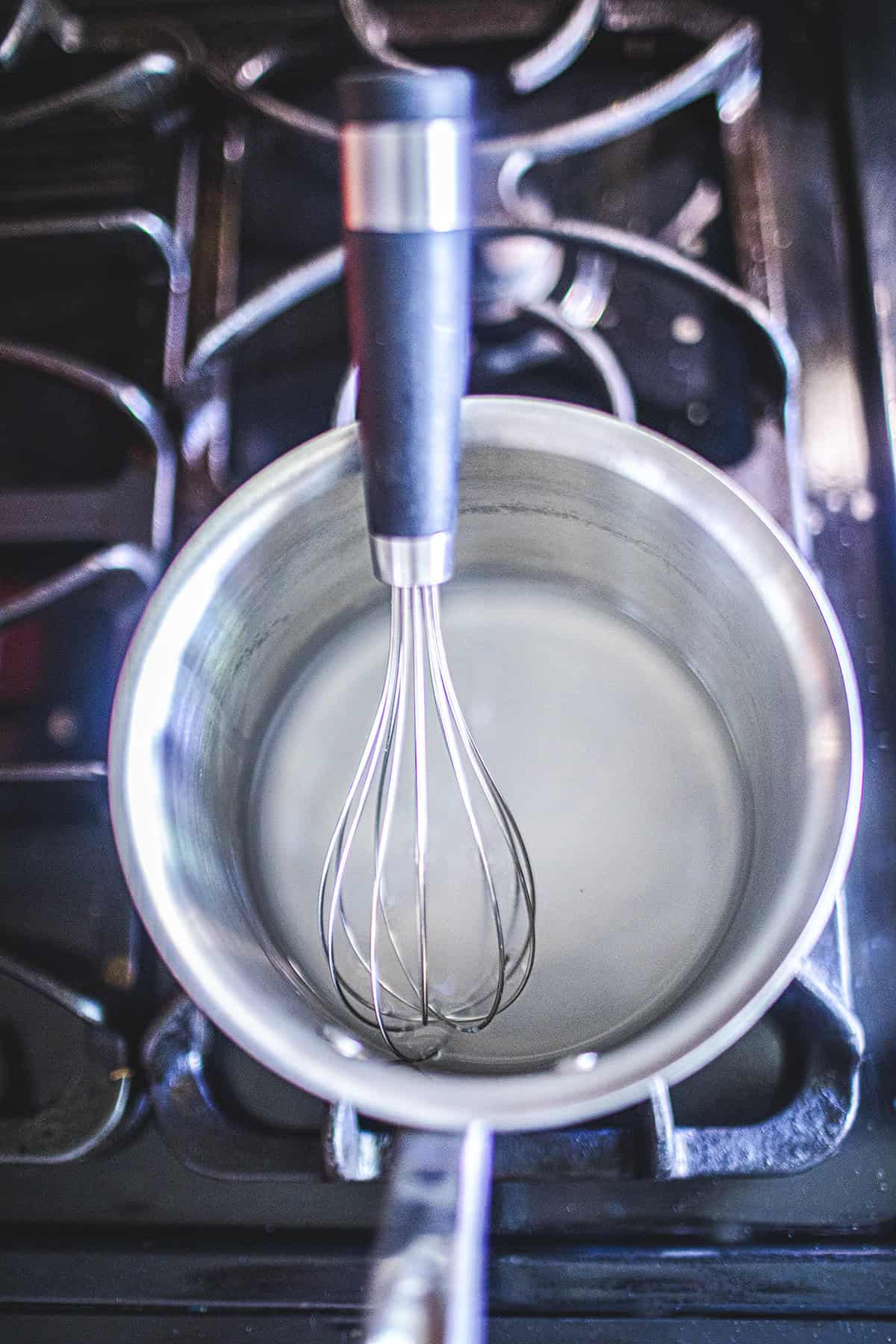 whisk in sauce pan