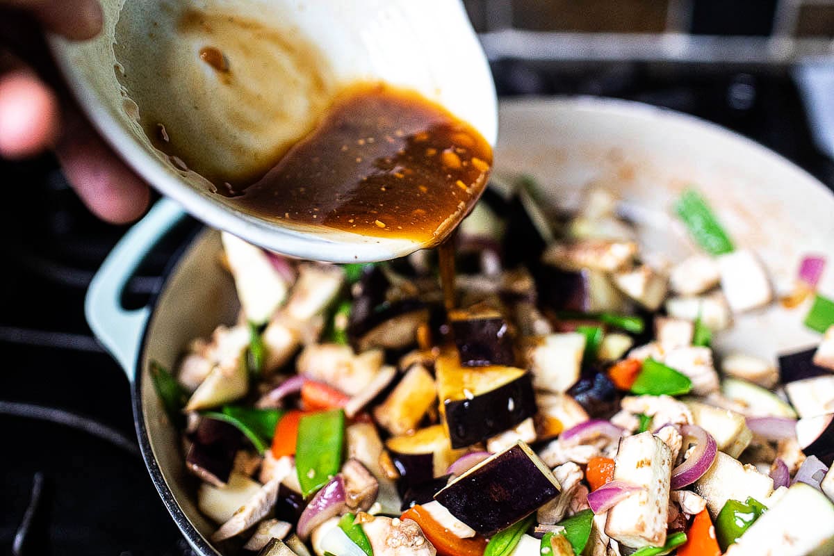 Sauce for thai eggplant stir fry 