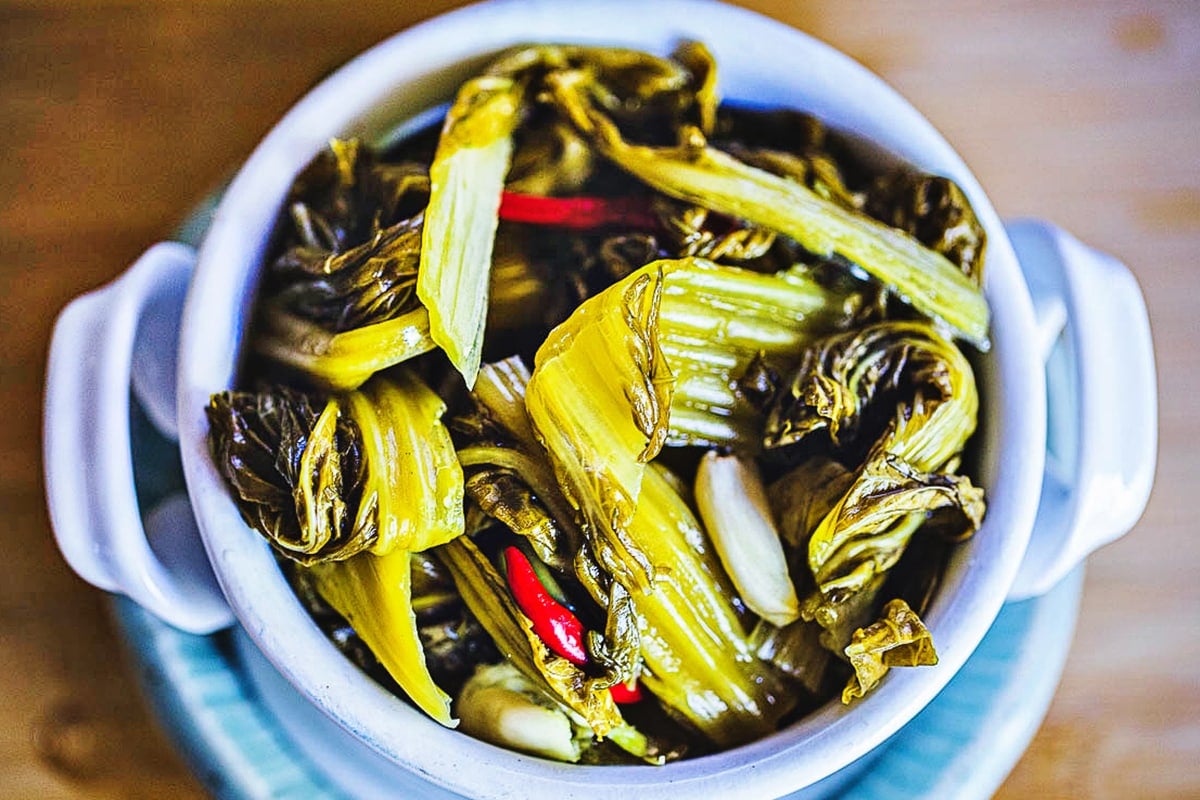 Pickled mustard green with pork!- a quick and easy authentic Hakka dish