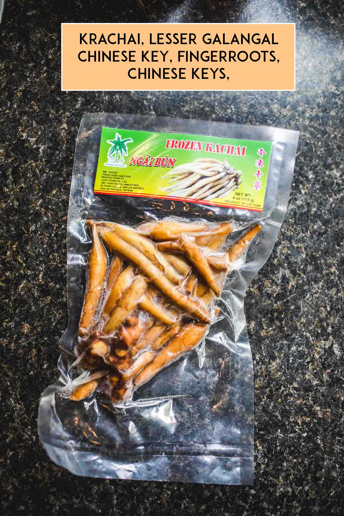 Krachai herb in a bag
