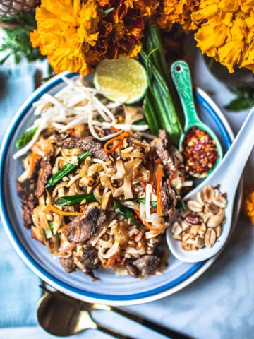 easy healthy beef pad thai recipe