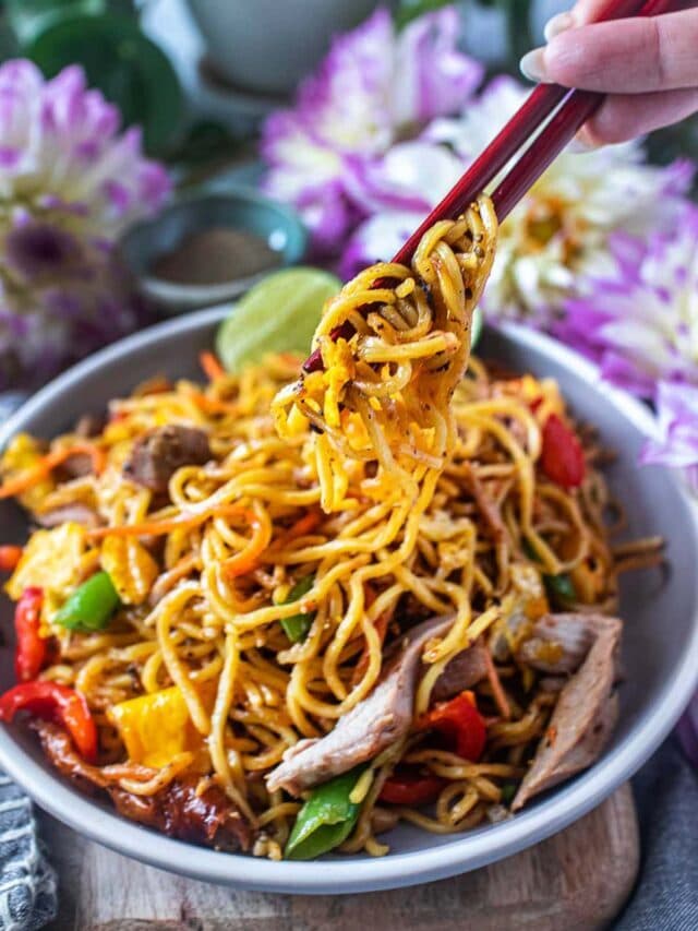 Yakisoba Stir Fry with Leftover Turkey Meat (Copy)
