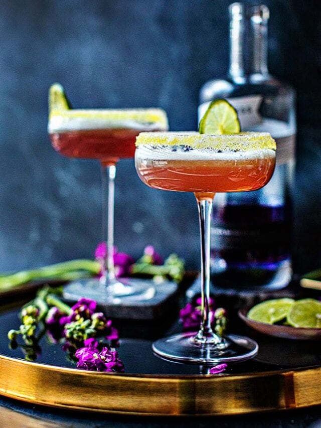 Empress Gin and Lavender Syrup Cocktail