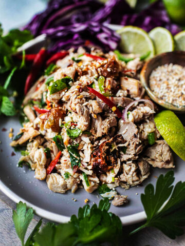 easy Thai larb salad with Turkey.