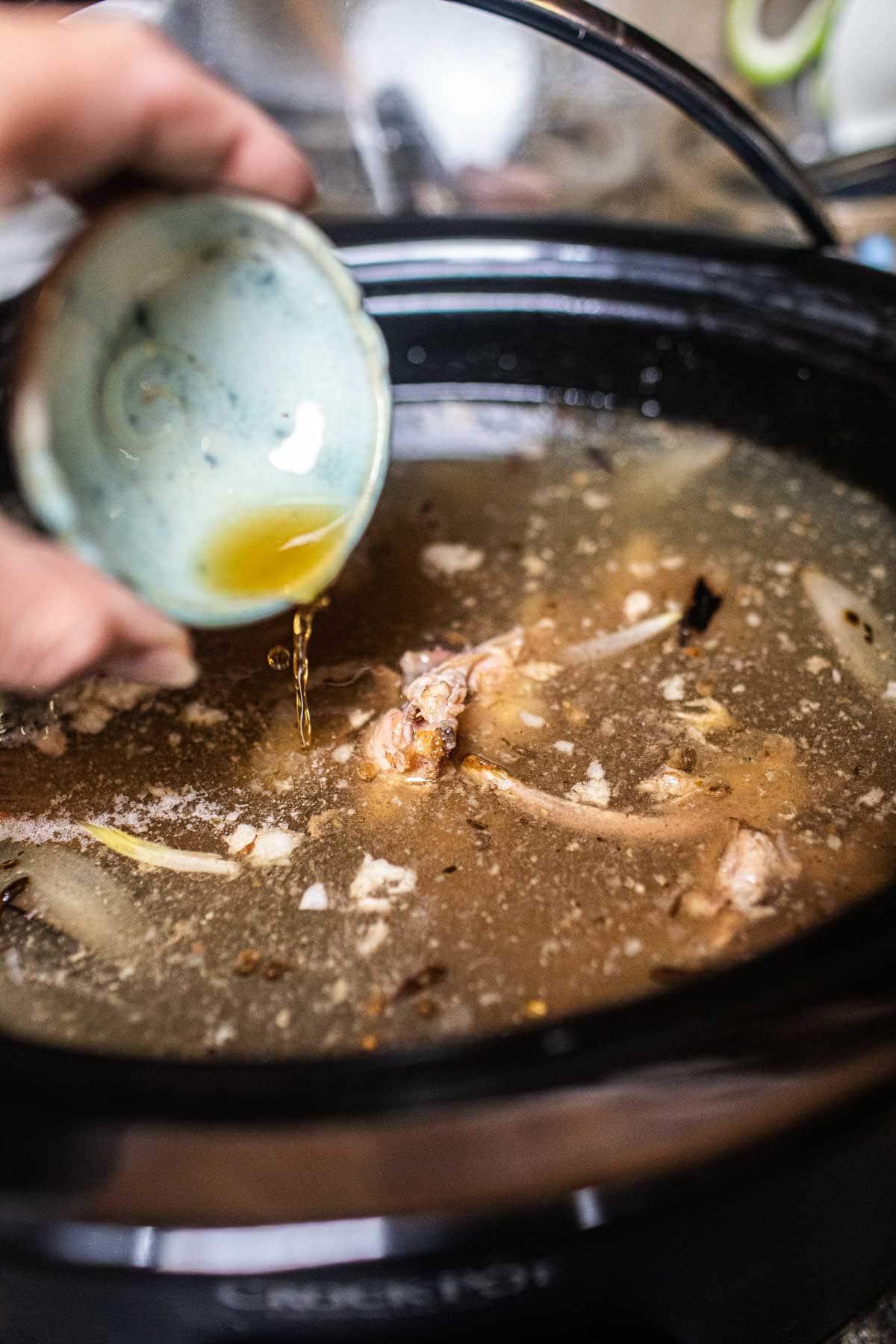 fish sauce added to pho broth