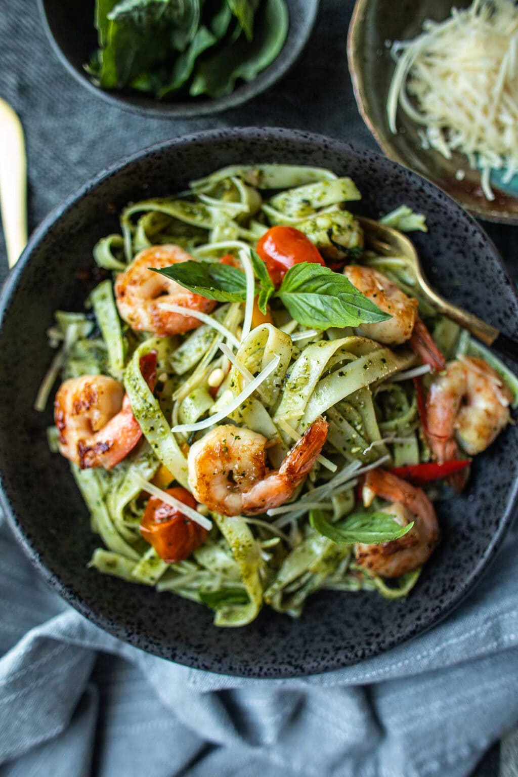 Thai Basil Pesto Pasta with Shrimp Simply Suwanee