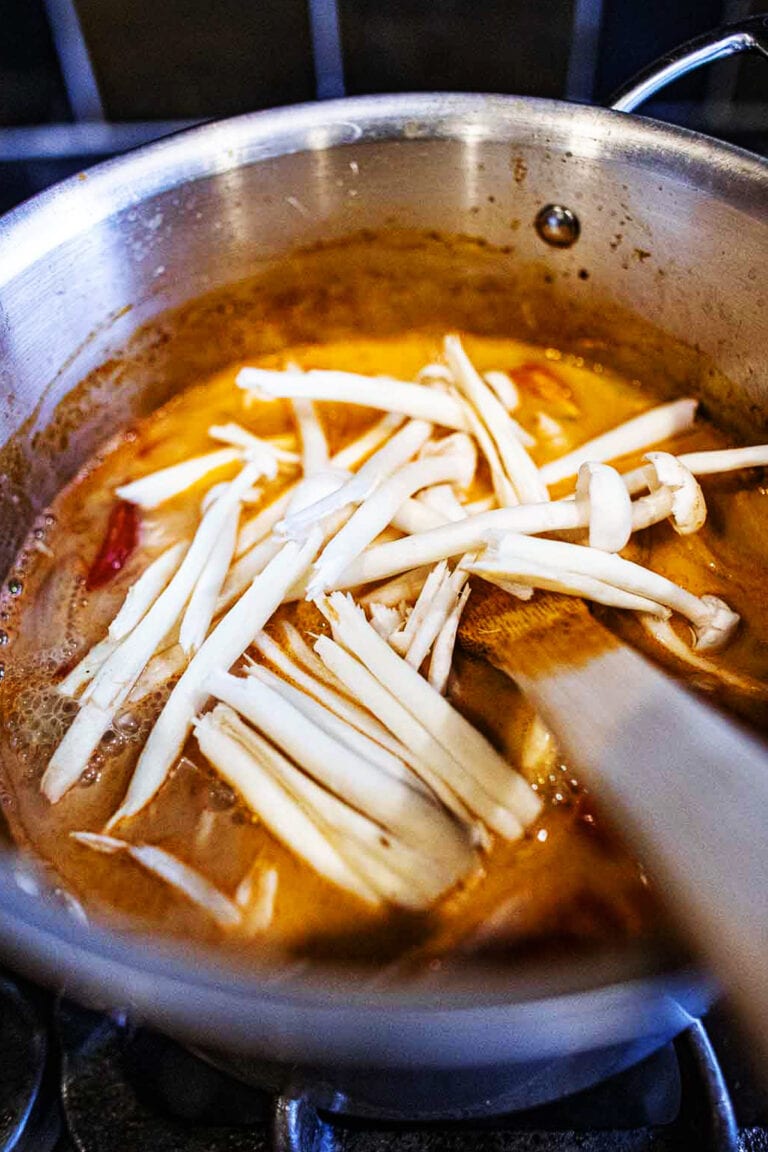 Easy Thai Creamy Tom Yum Soup with Shrimp (Tom Yum Goong) - Simply Suwanee