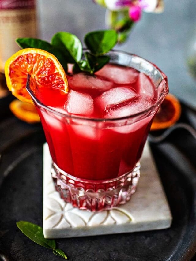 Blood Orange with Tanqueray Seville Orange Gin Cocktail