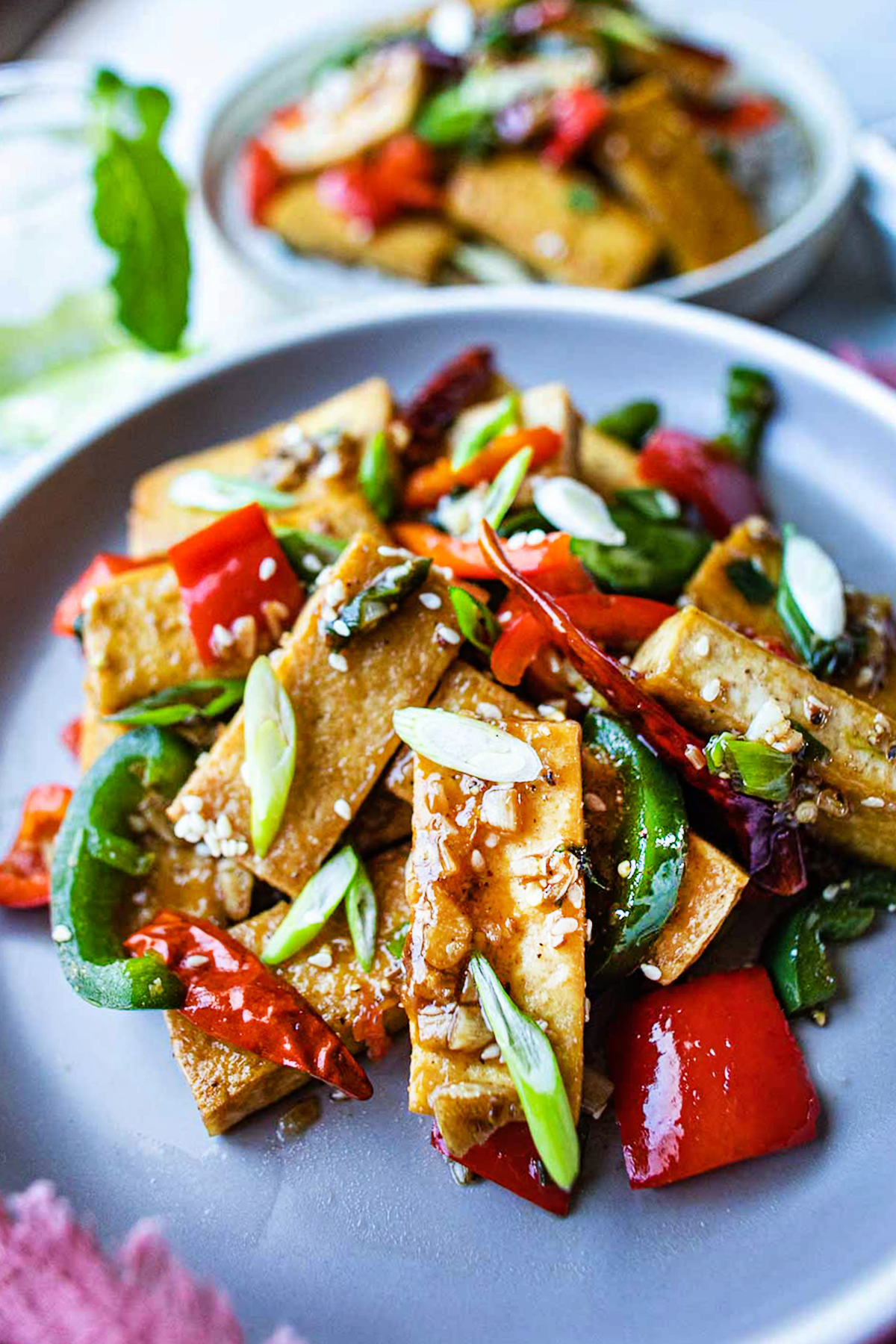 Spicy Thai Garlic and Pepper Tofu