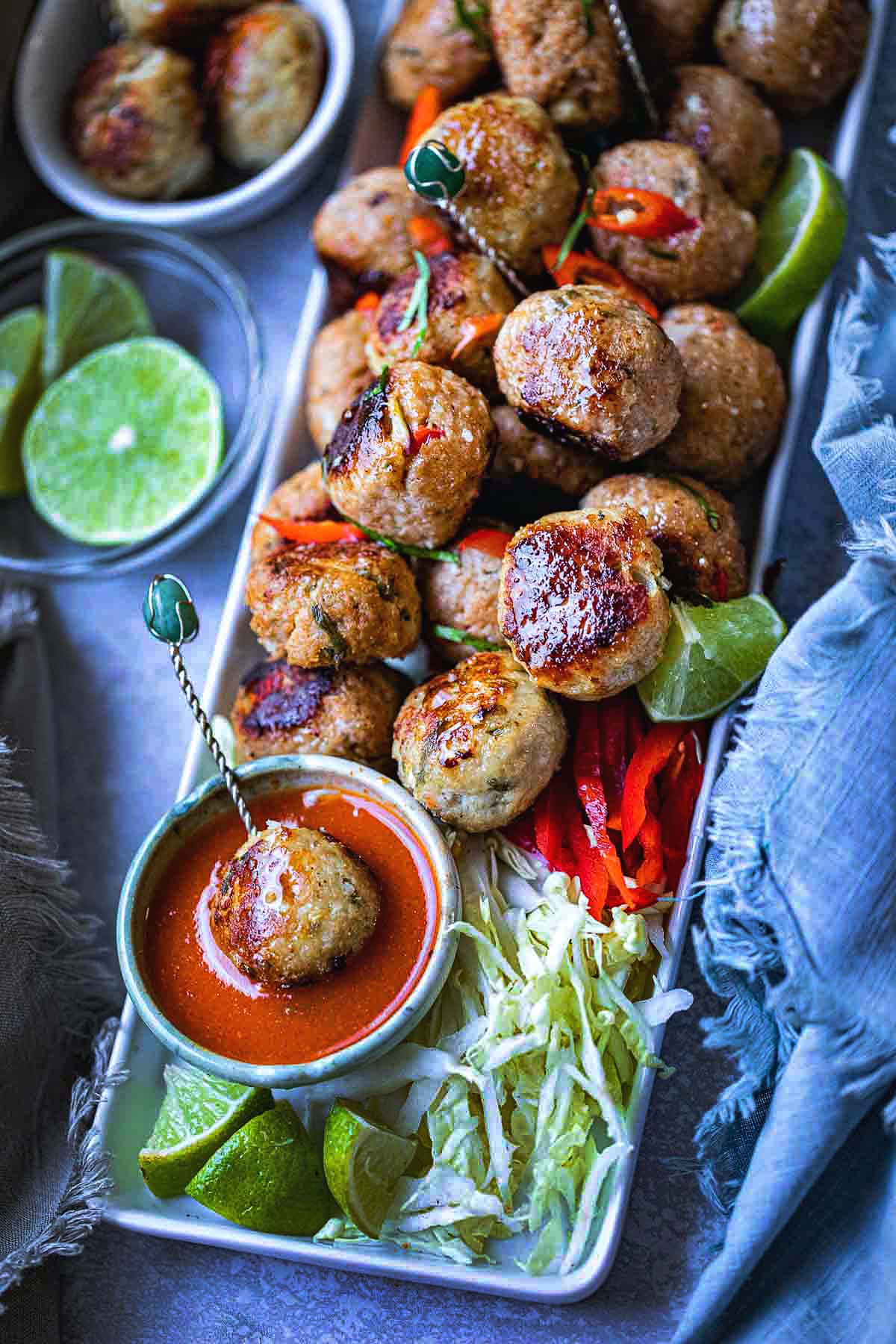Thai Tom Yum Meatballs
