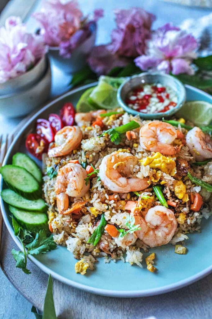 Authentic Thai Shrimp Fried Rice (Khao Phad Goong) - Simply Suwanee