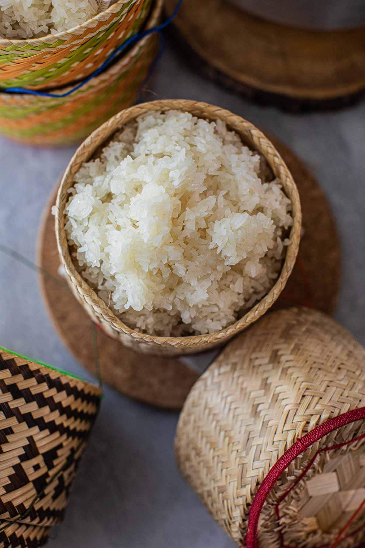 How to make sticky rice without a bamboo basket steamer Simply