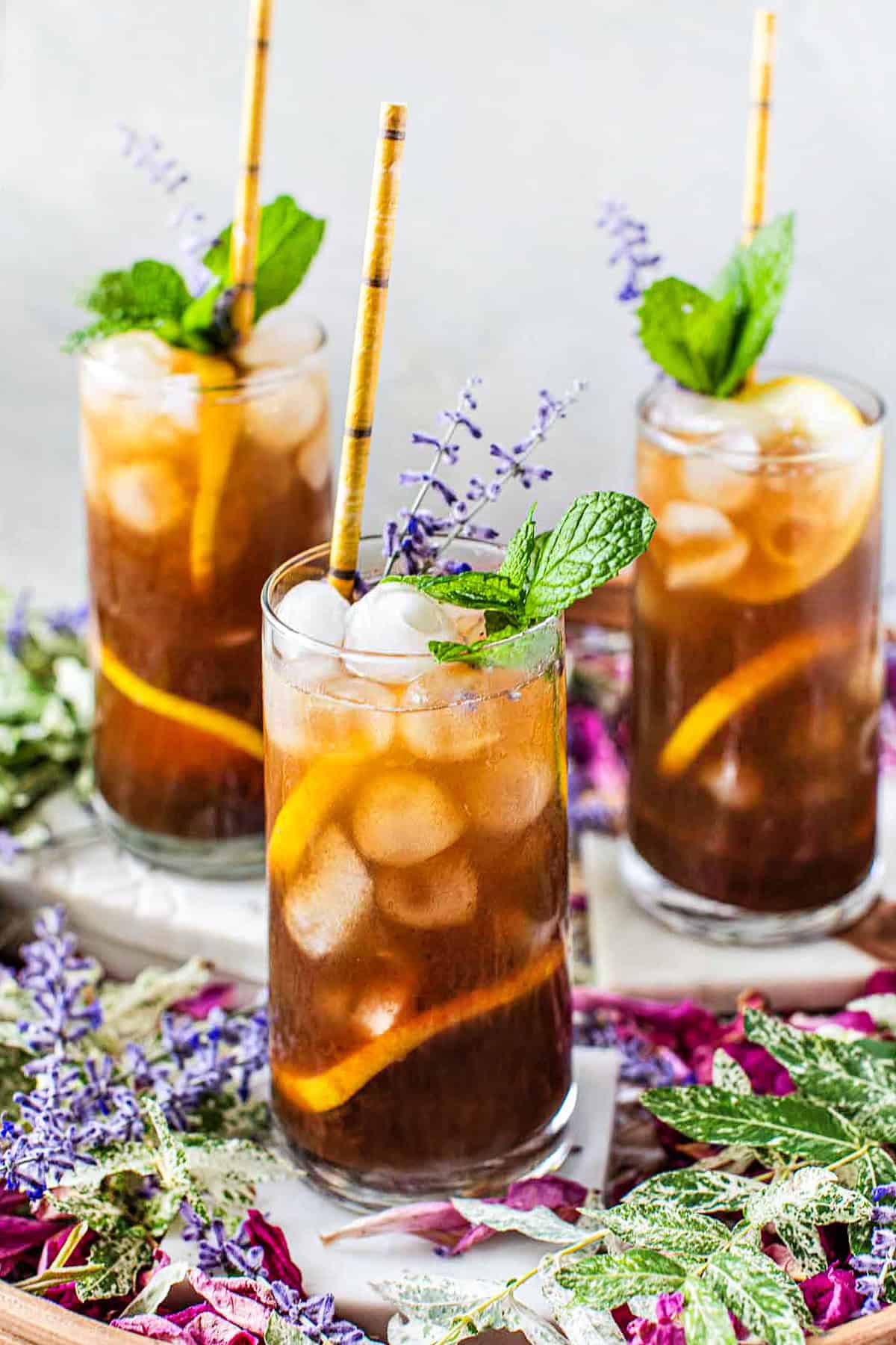 Tamarind drinks on a tray.