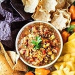 Pineapple Habanero Salsa in a bowl.