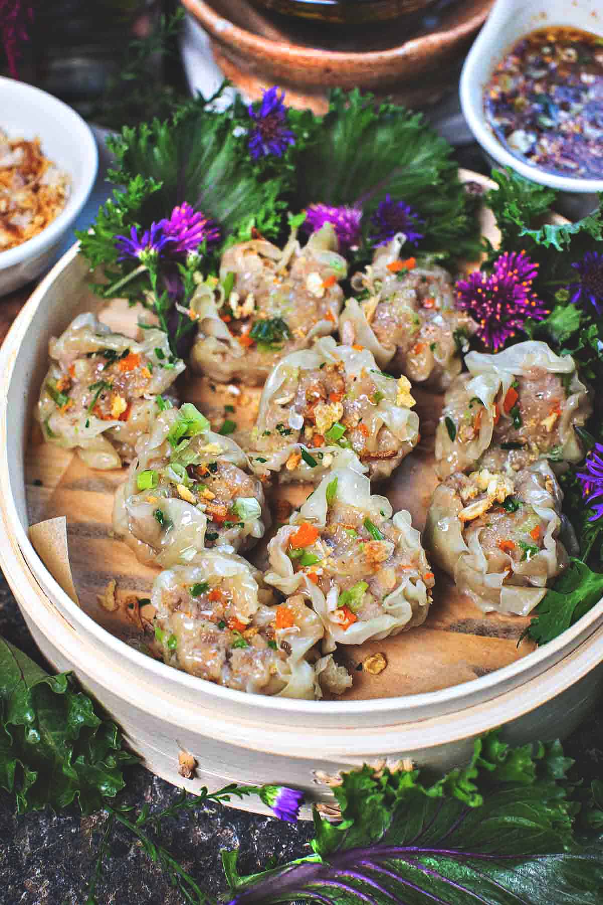 Kanom Jeeb Thai Pork Dumplings