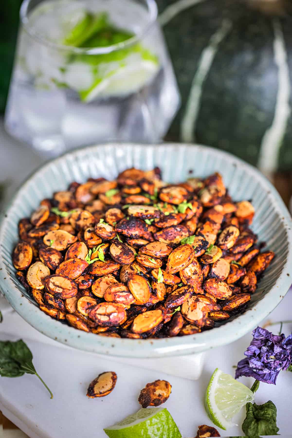 Roasted Kabocha Squash Seeds (Tom Yum Flavors)