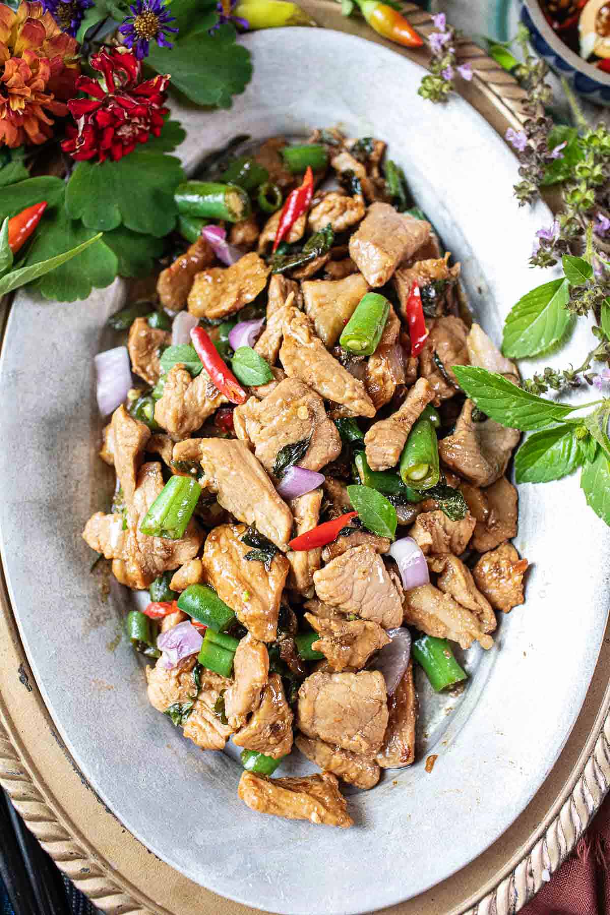 Thai Basil Pork Stir Fry