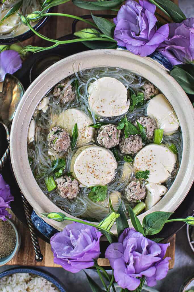 Thai Glass Noodle Soup (Gaeng Jeud Woon Sen)