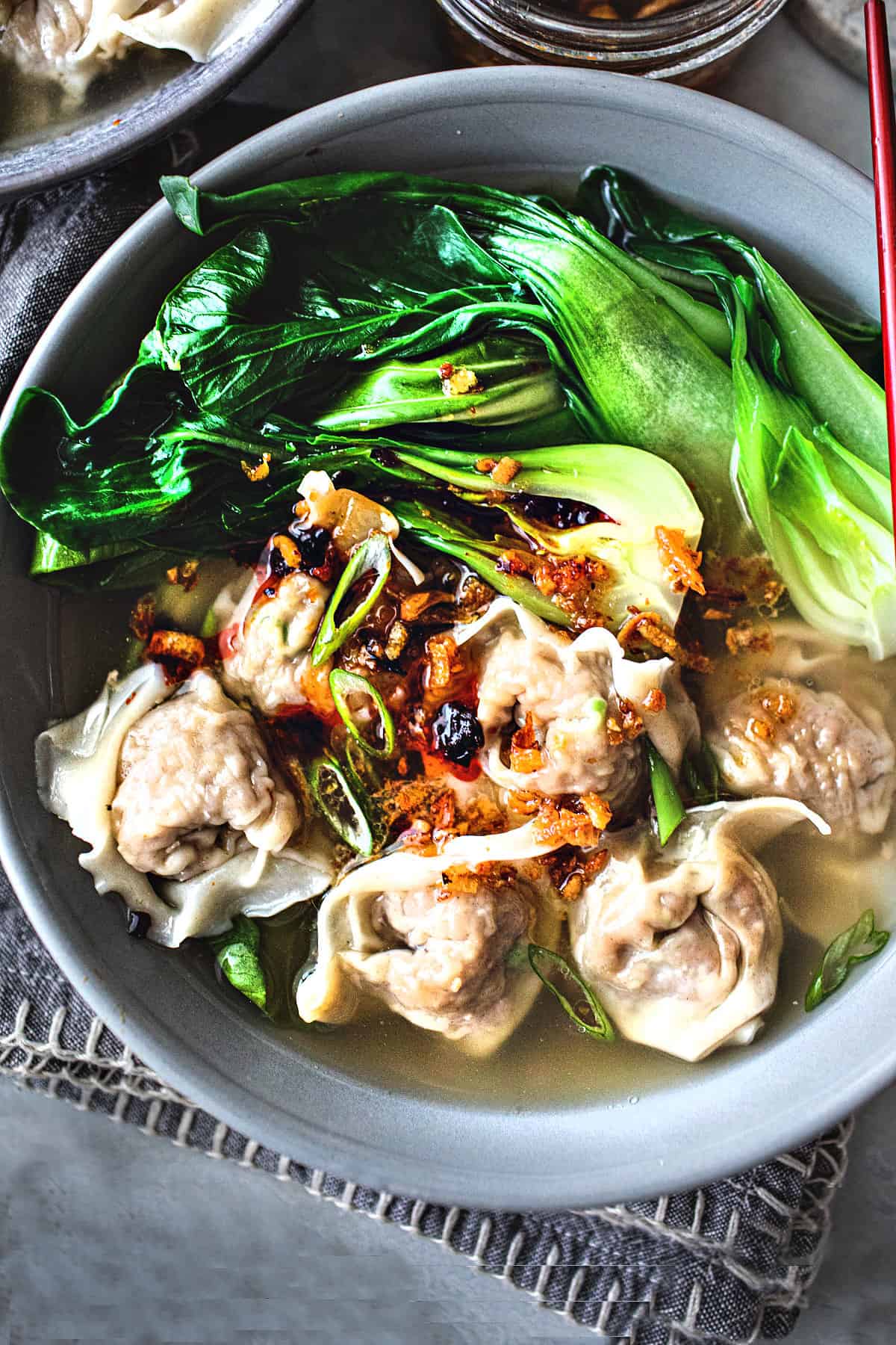 Thai Wonton Soup (W/ Pork Wontons)