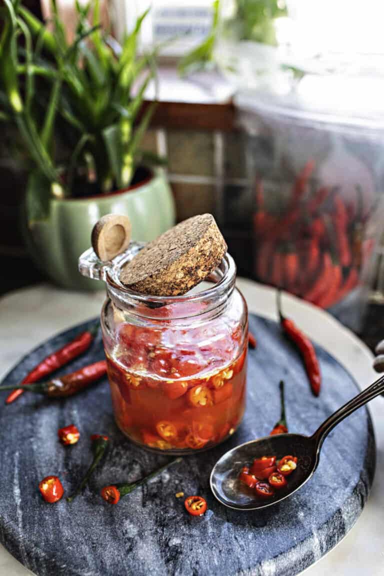 Prik Nam Som (Thai Pickled Chili Vinegar Sauce) Simply Suwanee
