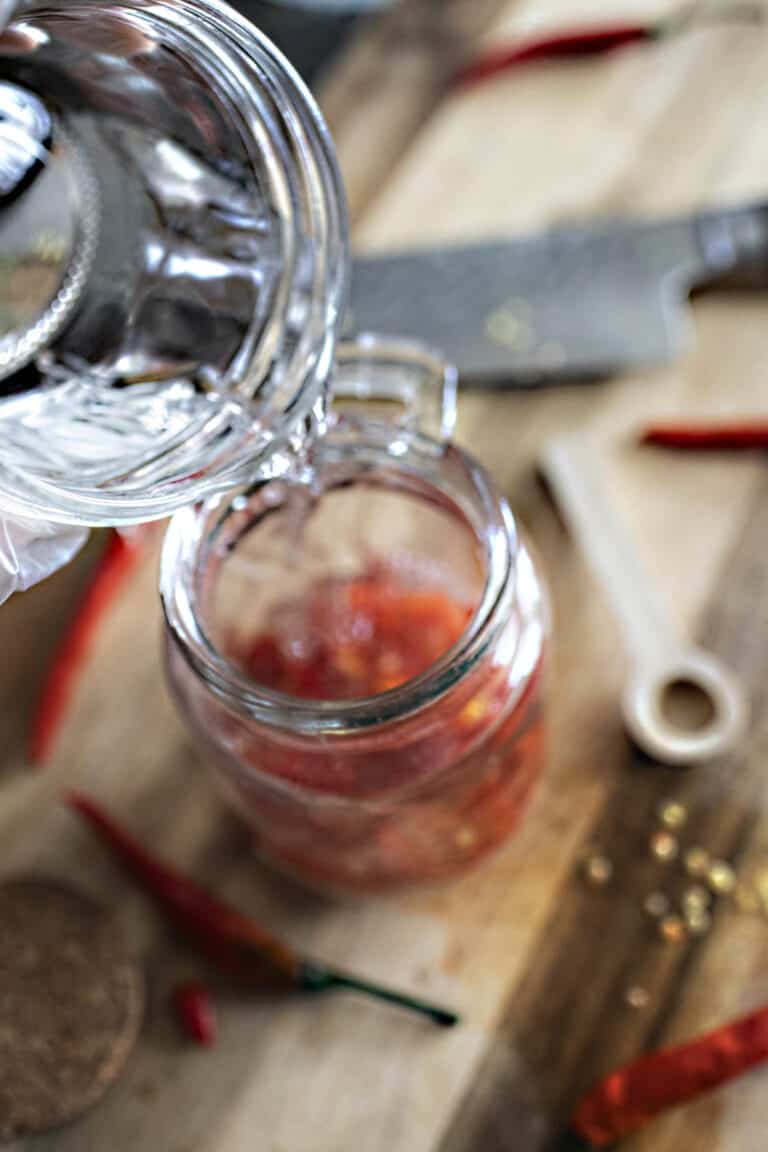 Prik Nam Som (Thai Pickled Chili Vinegar Sauce) Simply Suwanee