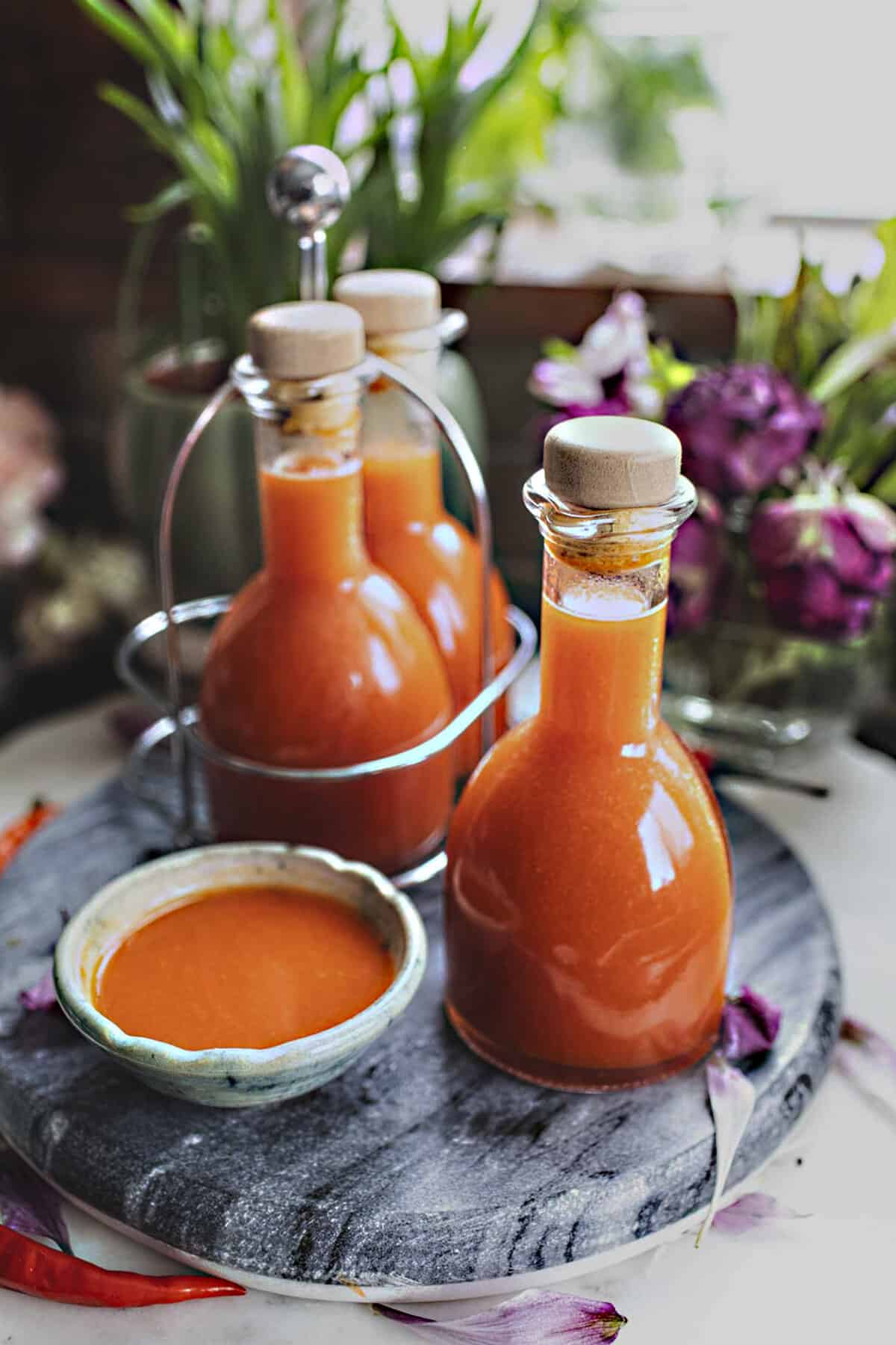 Easy Thai Hot Sauce (Homemade Sriracha)
