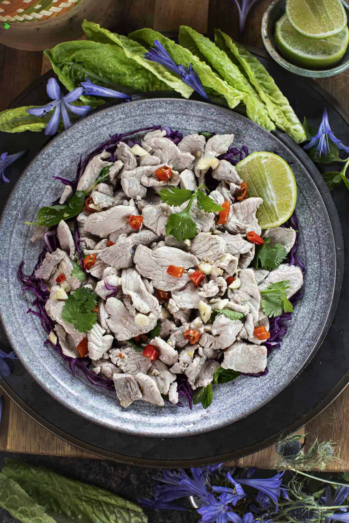 Moo Manao Thai Spicy Garlic Lime Pork