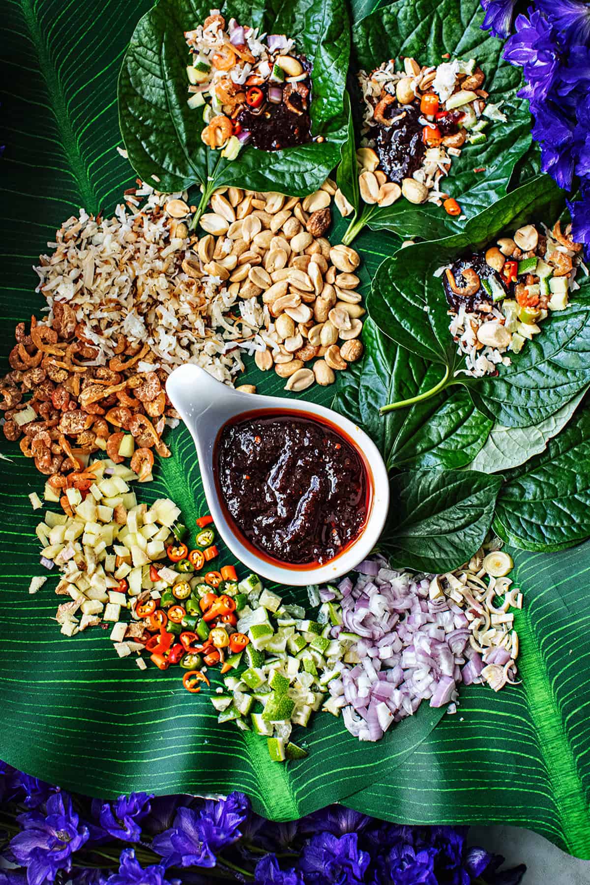 Miang Kham (Thai Betel Leaf-Wraps)