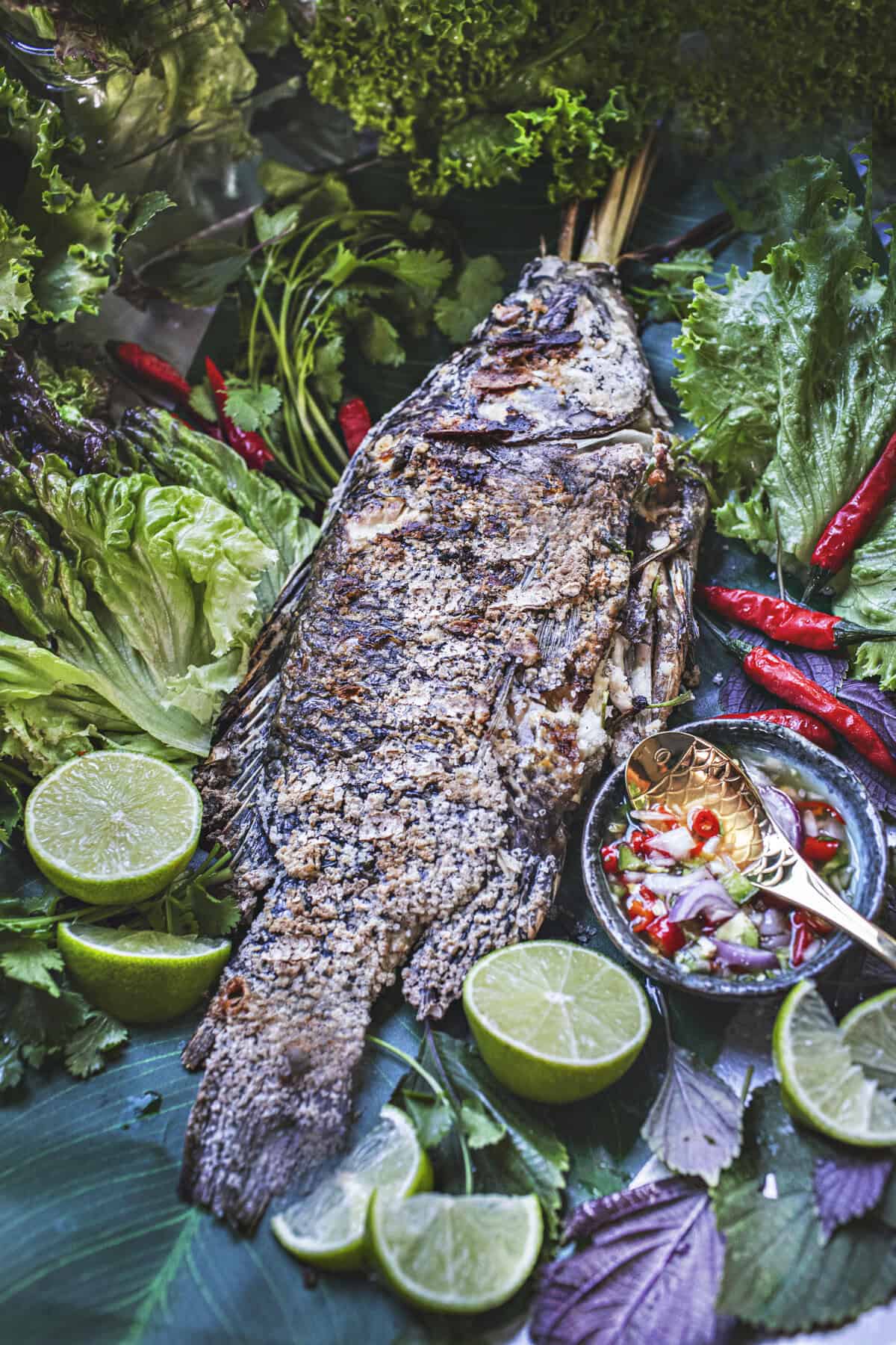 Pla Pao, Thai Salted Grilled Fish
