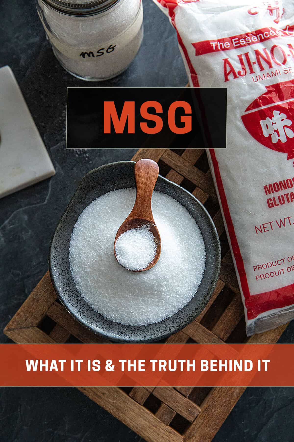 An Image of MSG with text that reads "MSG, What it is and the truth behind it".