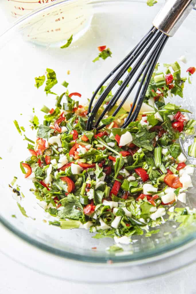 Leng Saeb spicy dressing for pork bones.