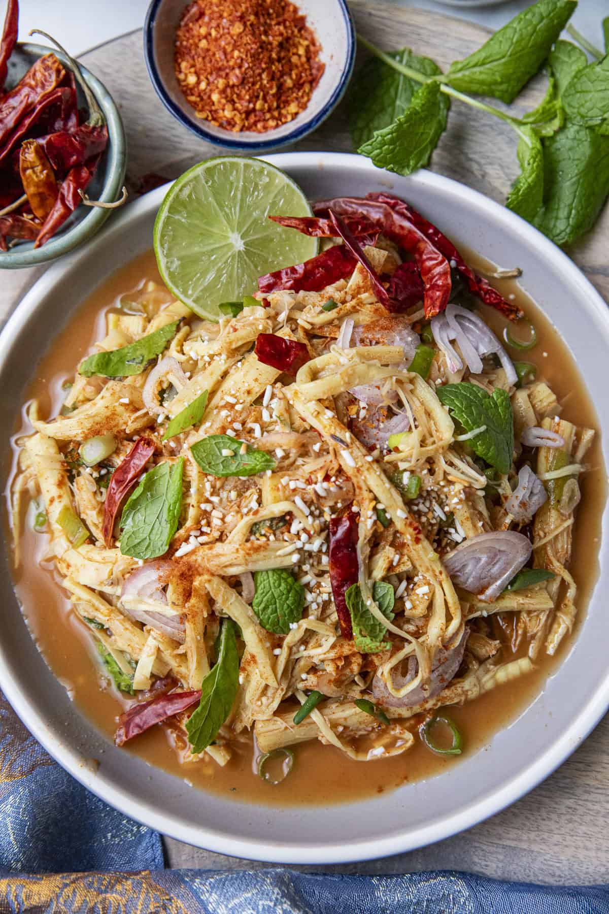 Soop Nor Mai (Isaan Bamboo Shoot Salad)