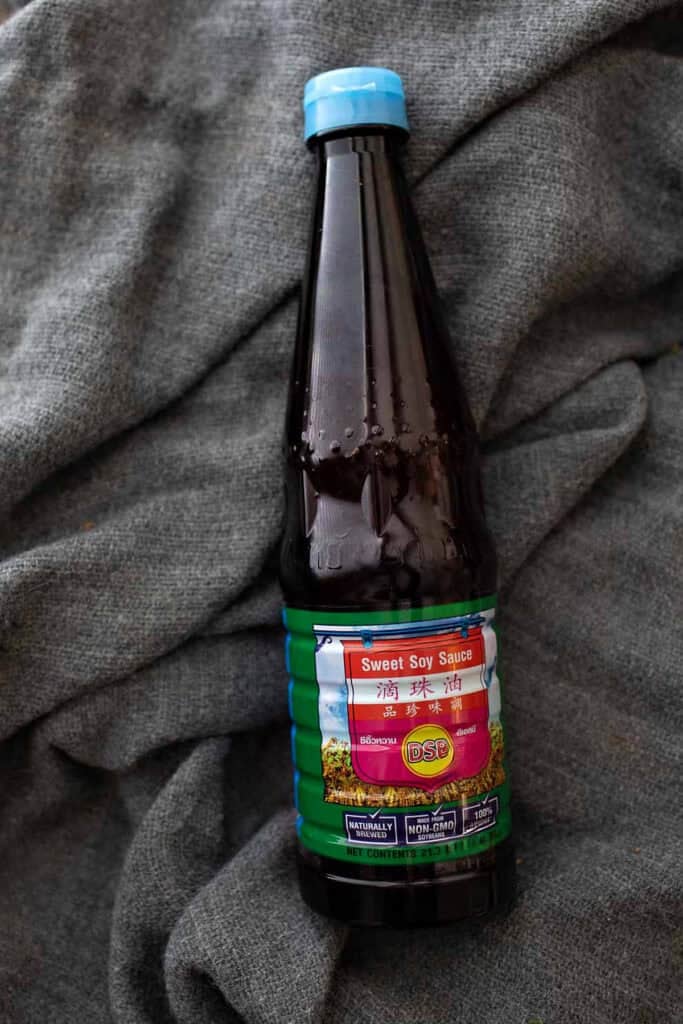 DSB Thai sweet soy sauce bottle used for Pad See Ew and noodle dishes.
