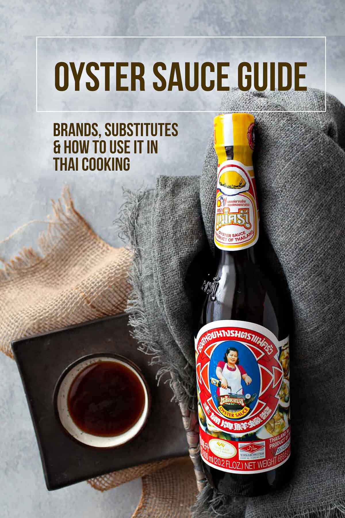 Mae Kroua Oyster sauce brand for Thai stir fry cooking.
