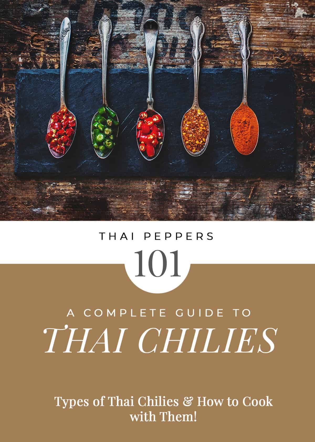 Thai chilies guide explaining the different types and how to cook with them.